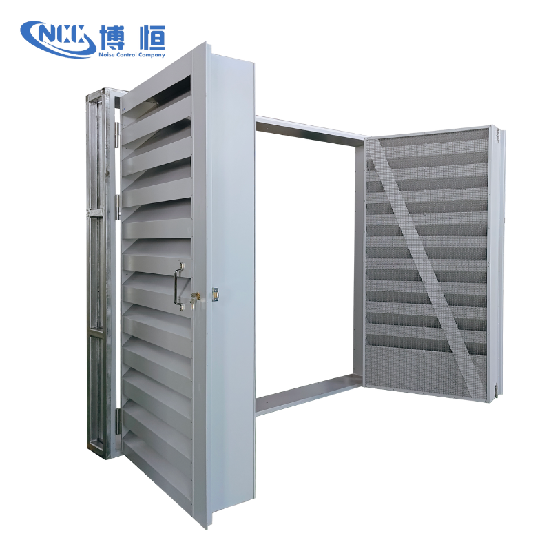 NCC ventilation and sounding louver door